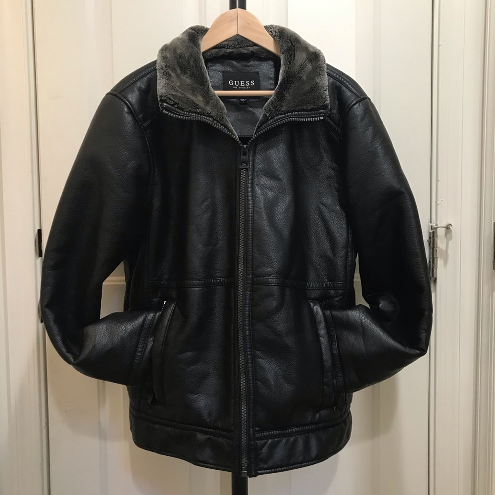 Guess Faux Leather Jacket